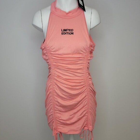 FASHION  Nova Ruched Side Dress - Picture 1 of 4